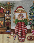 Gayla Elliott GEP356 Xmas Stitching Girl 13 mesh