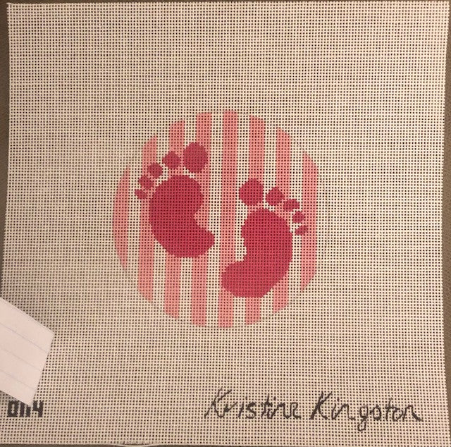 Kristine Kingston 0114 Baby Feet Pink