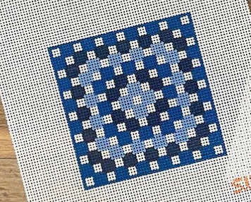Stitching with Stacey Crochet Square - Blues