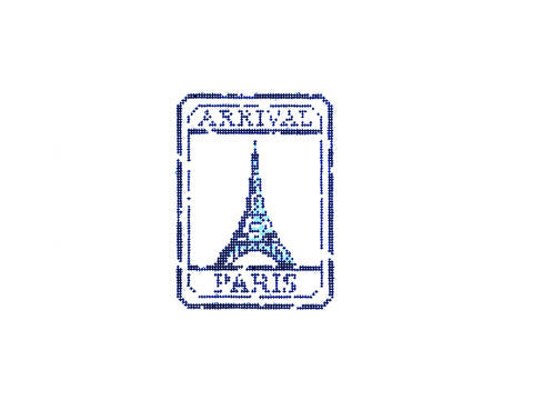 Audrey Wu AW-89 Passport Stamp - Paris