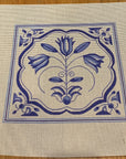 Plum Designs TSG34-A Blue/White Tulips 13 mesh