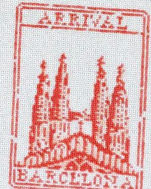 Audrey Wu Passport Stamp - Barcelona