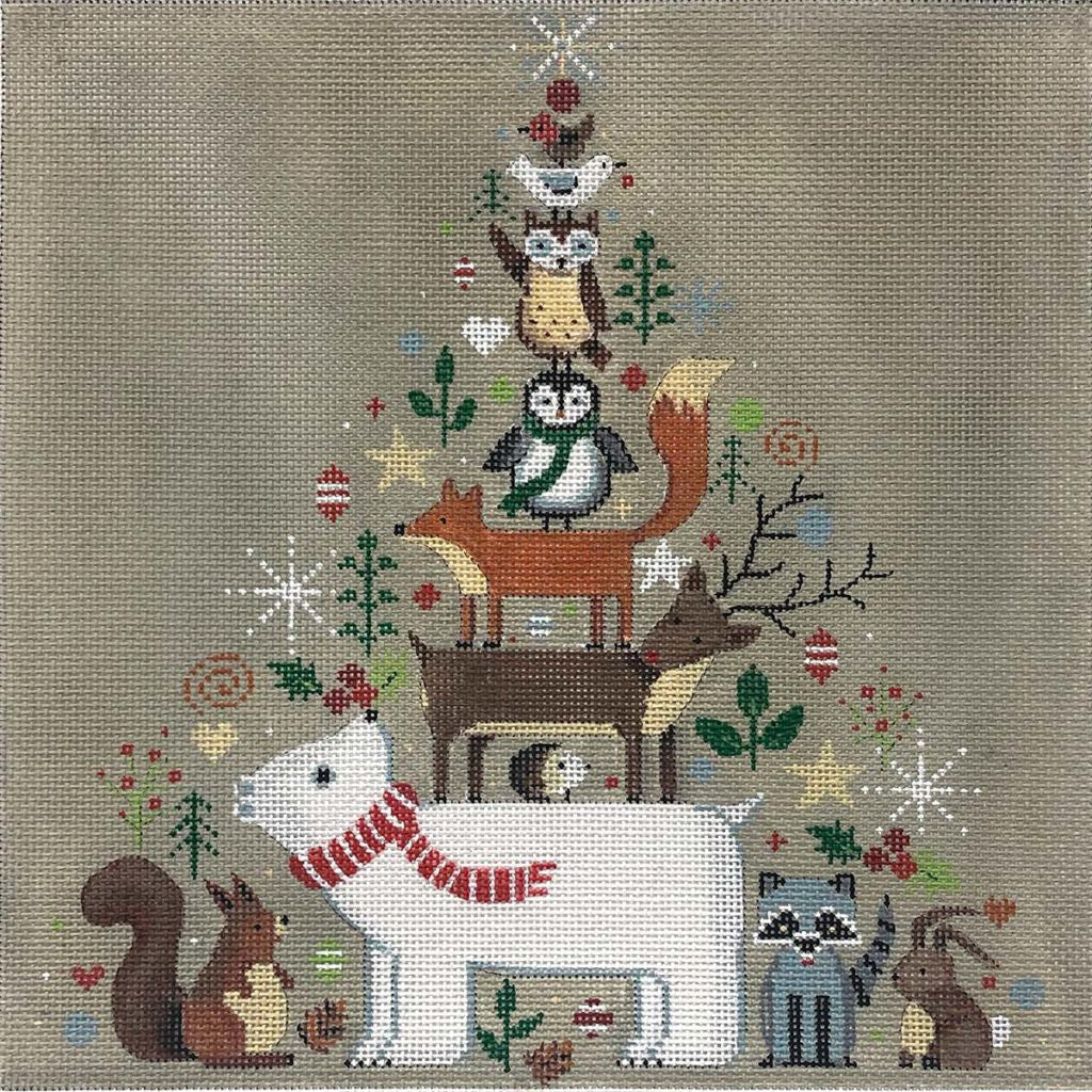 Alice Peterson AP4339 Stacked Animals Pillow