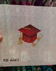 Burnett and Bradley BB6062 Red Graduation Cap