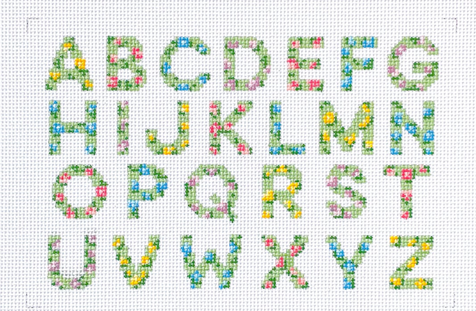 Coco Frank Floral Alphabet Sampler