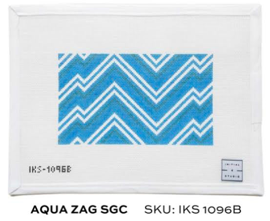 Initial K IKS-1096B Aqua Zag Sunglass Case