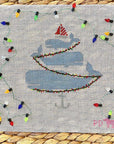 Poppy's Needlepoint Whale Tree