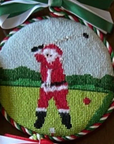 Ann Kaye AOK03 Golfing Santa