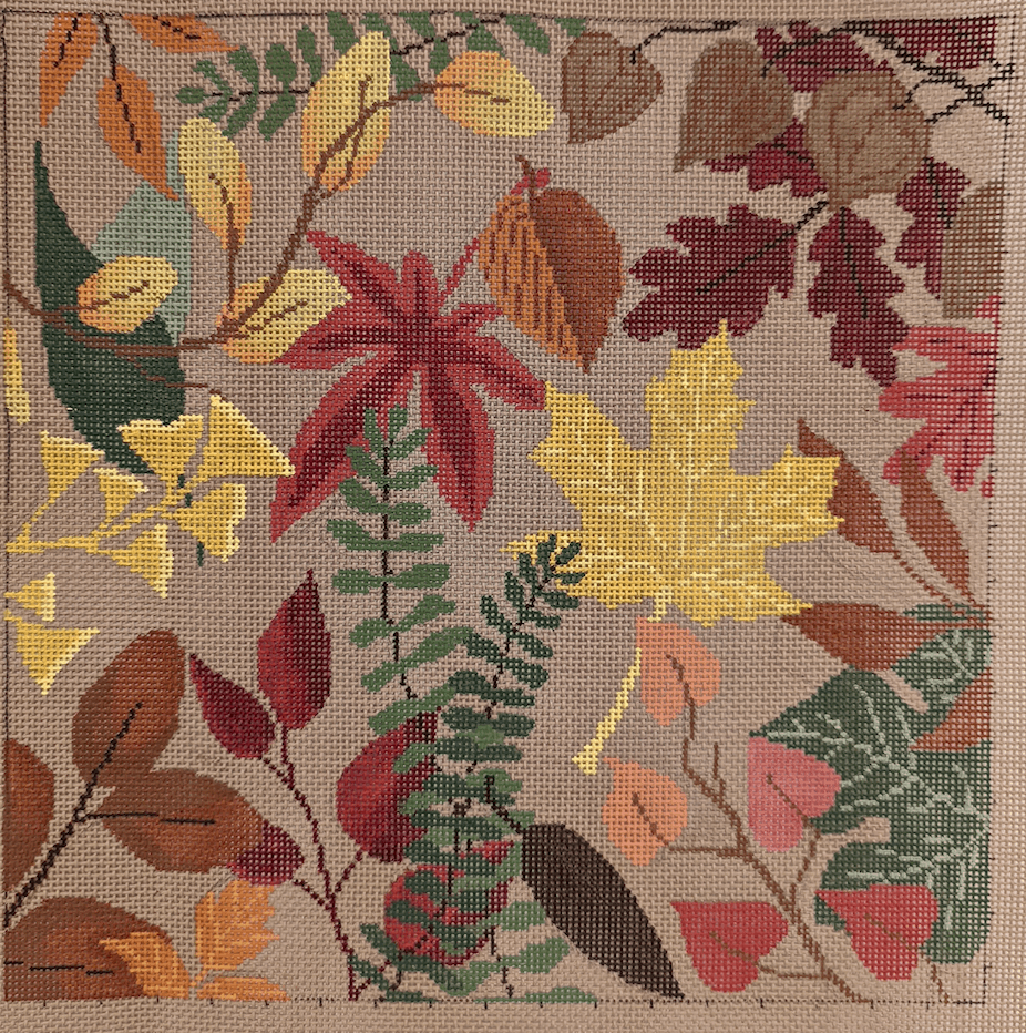 Laura Love Autumn Botanical Pillow – Stitch by Stitch