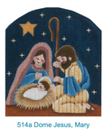 Rebecca Wood 514A Dome Jesus, Mary and Joseph