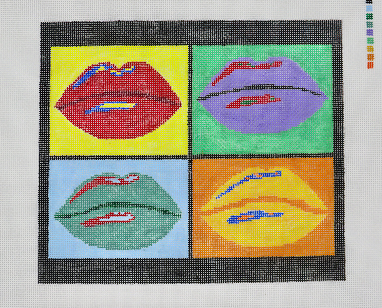 Cabell Stitchery CS34 Warhol Lips