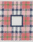 Lauren Bloch IS-01 Preppy Plaid 3x3" Square Insert - w/ Letter