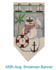 Rebecca Wood 459H August Snowman Banner