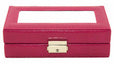 Lee BAG38F Rectangular Jewelry Case Fuscia