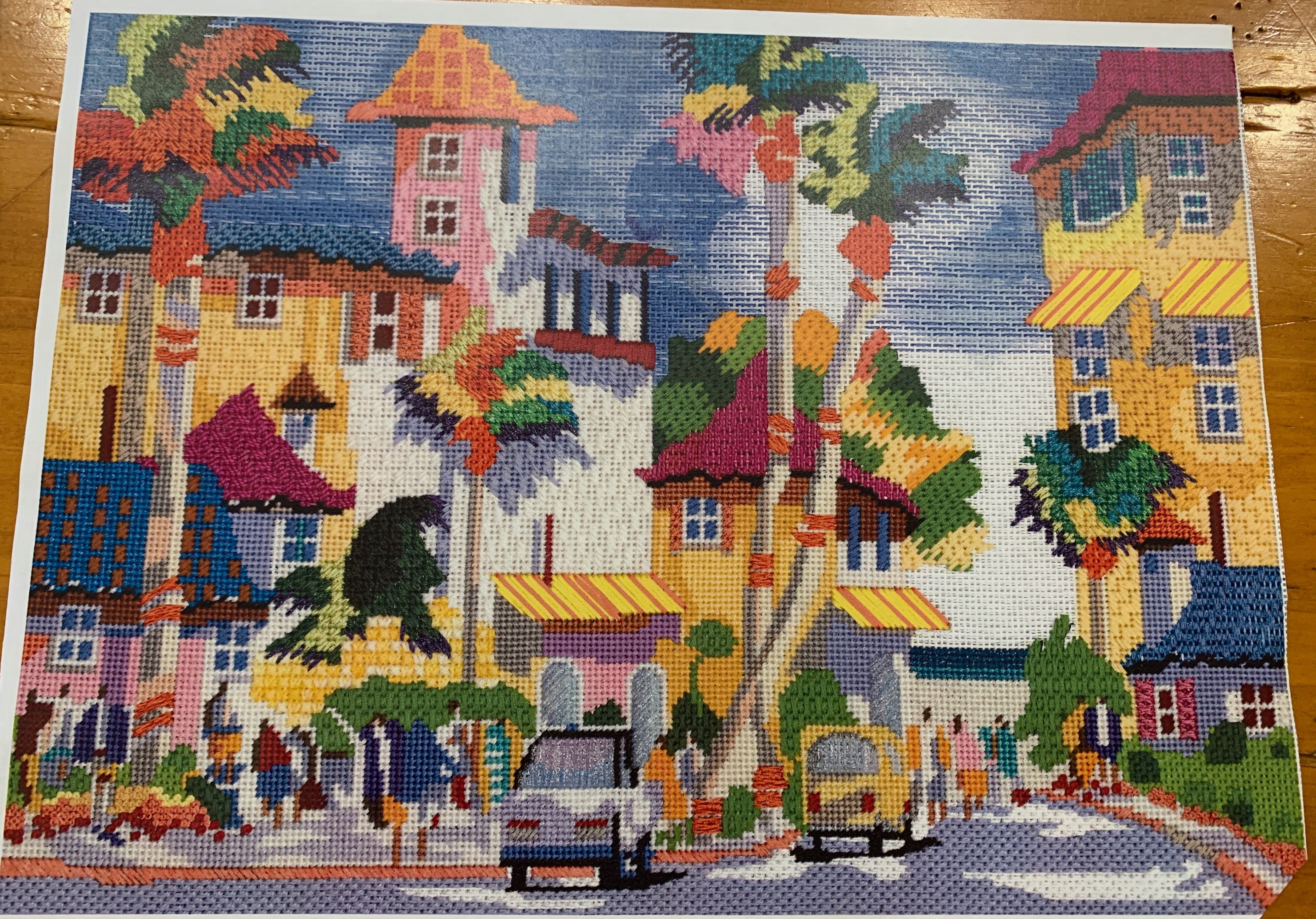 Purple Palm-001 Downtown Atlantic Avenue-Stitch guide