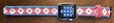 Blue Water Designs Plaid Apple Watch Band with Silver HW