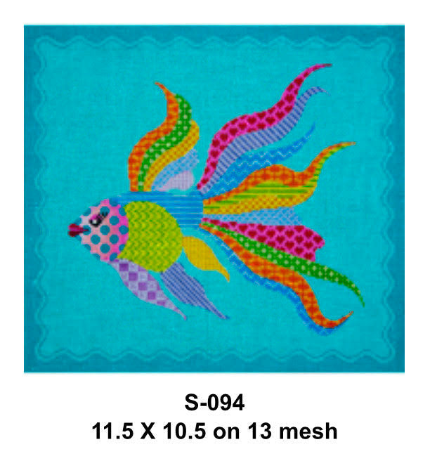 JP NeedlepointS-094 Fish facing Left