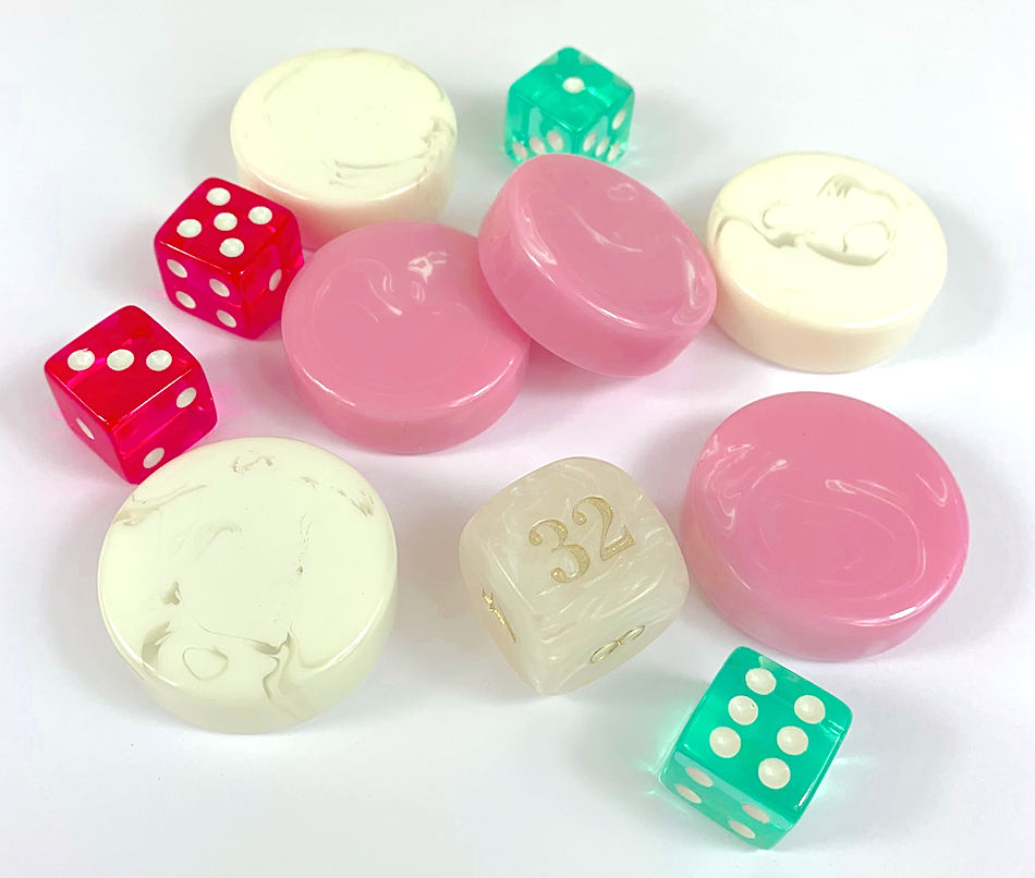 Kate Dickerson BGB-03/ACCB-03 Lilly Inspired Roses Backgammon Set