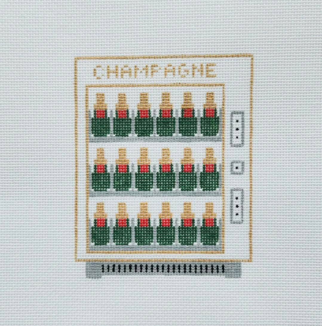Silver Stitch Needlepoint Champagne Vending Machine