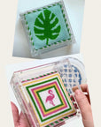 Penny Linn 4" Acrylic Square Coaster/Dish/Wine Caddy/Tray