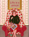 Flying Saucy Zoe Needlepoint Kit