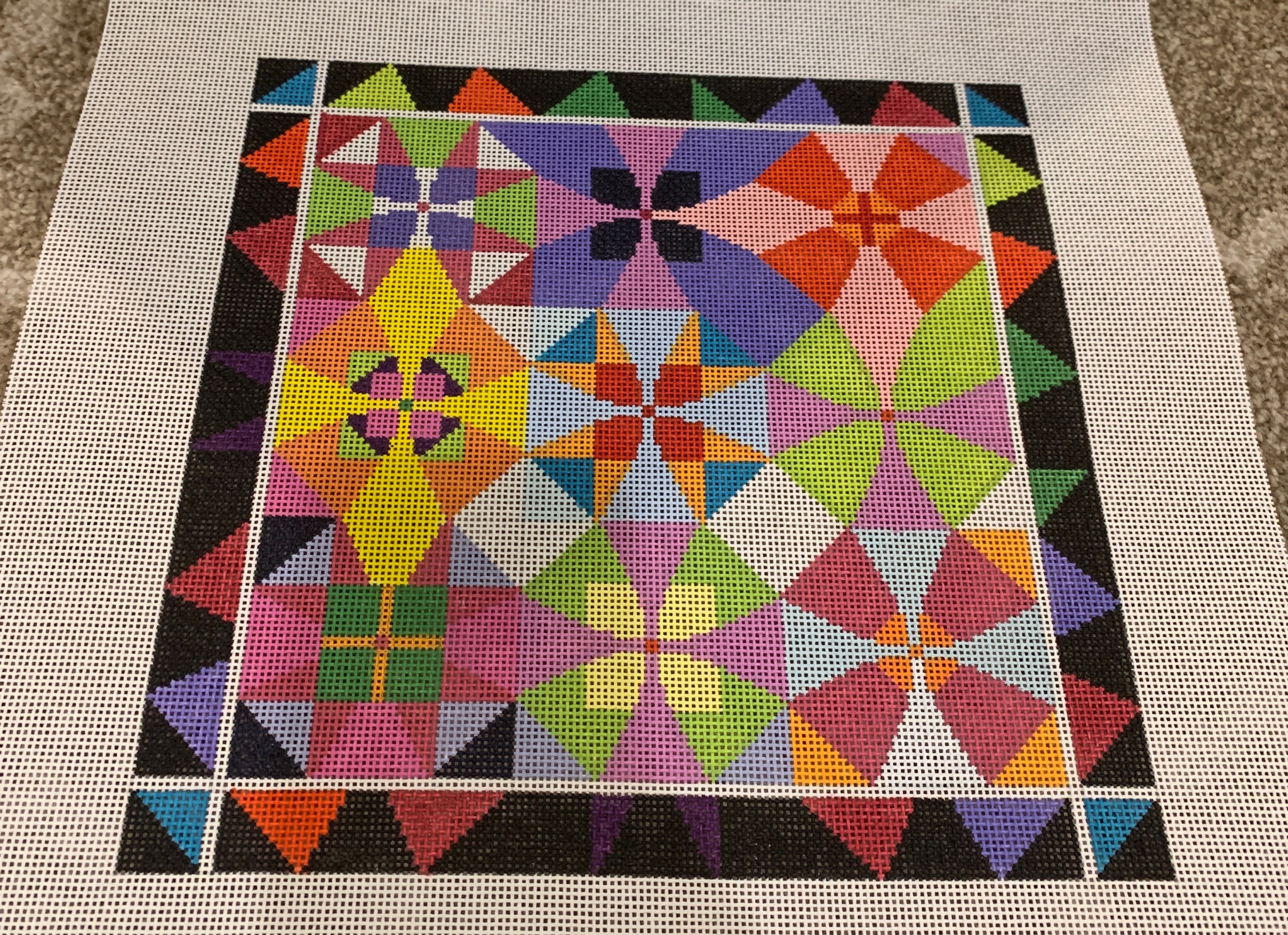 Dream House Ventures CM5029A Kaleidoscope Smaller 18 mesh Stitch by Stitch