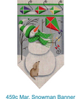 Rebecca Wood 459C March Snowman Banner