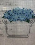 Stitch Style SS009 Blue Hydrangea Floral Arrangement