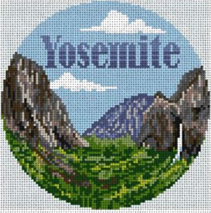 Needlepaint 5&quot; Yosemite Round