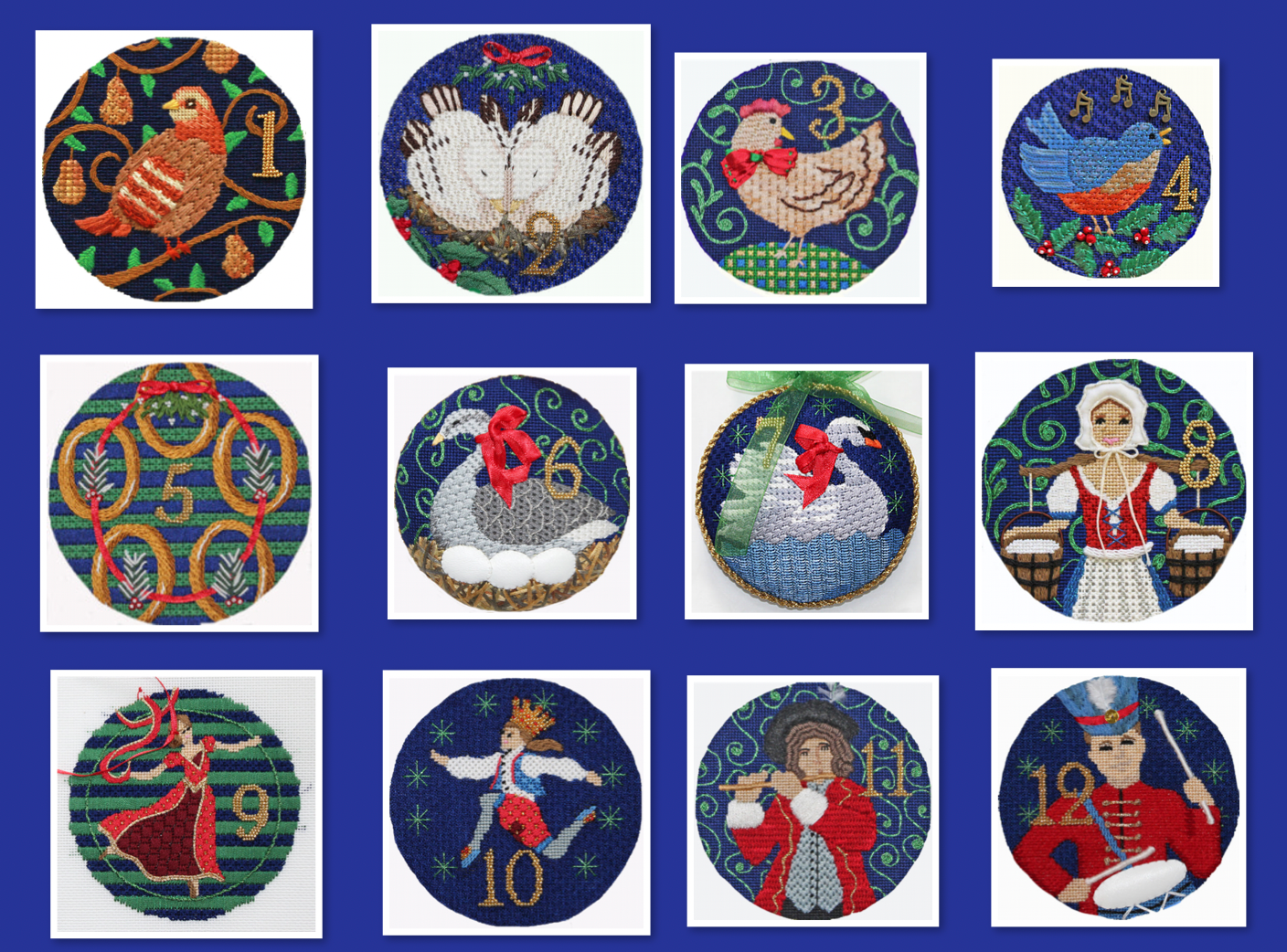 PLD Designs 12 Days of Christmas Stitch Guides