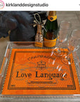 Gingham Stitchery Kirkland V-100 Champagne is My Love Language