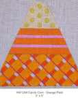 Eye Candy HW129A Orange Plaid Candy Corn