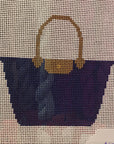 Olivia Grace Needlepoint OG-21B Longchamp Bag Blue