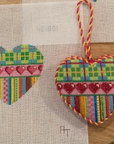 Associated Talents HE801 plaid/Hearts/Stripes Heart