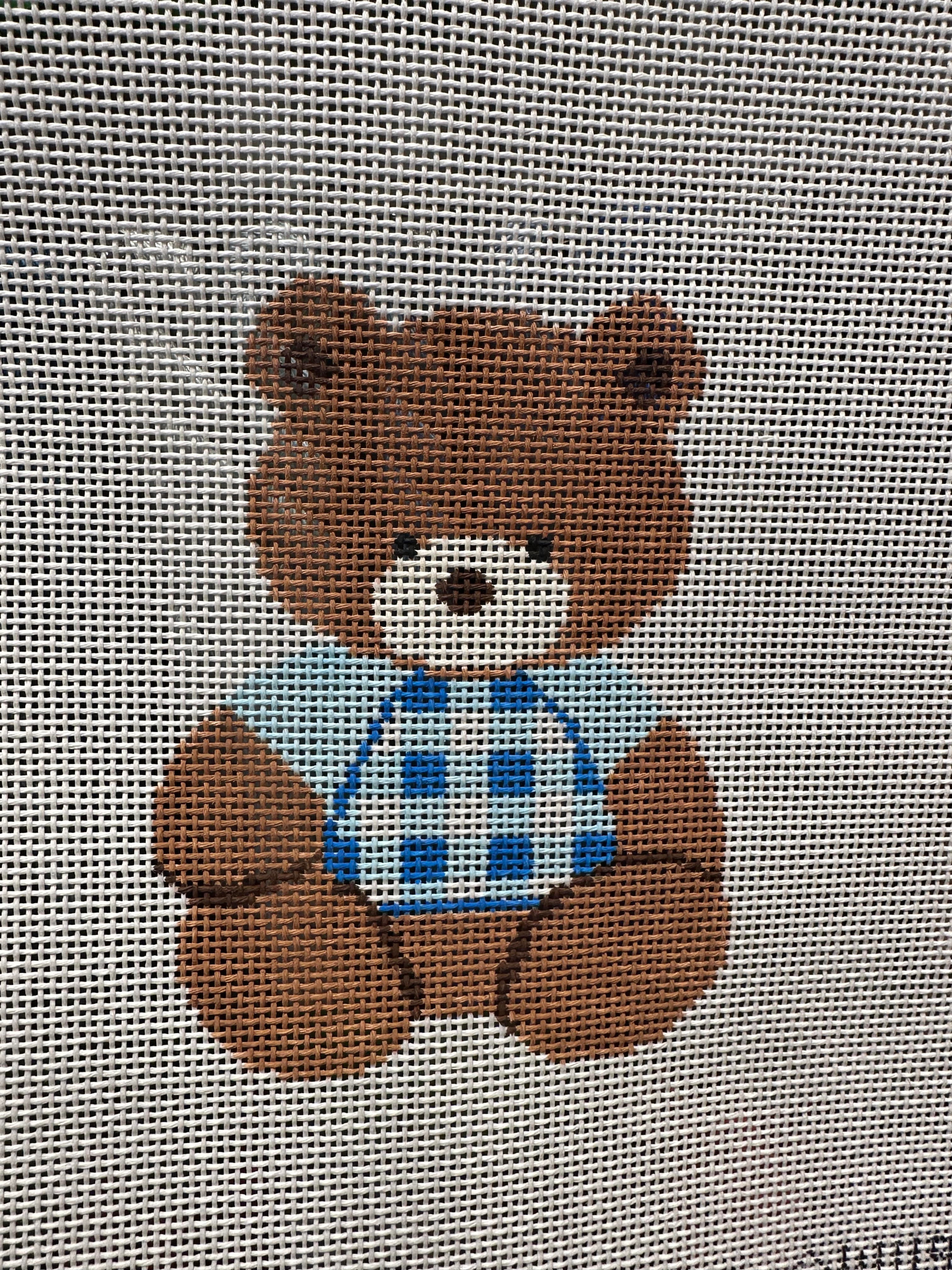 Audrey Wu AW119 Bear with Blue Gingham