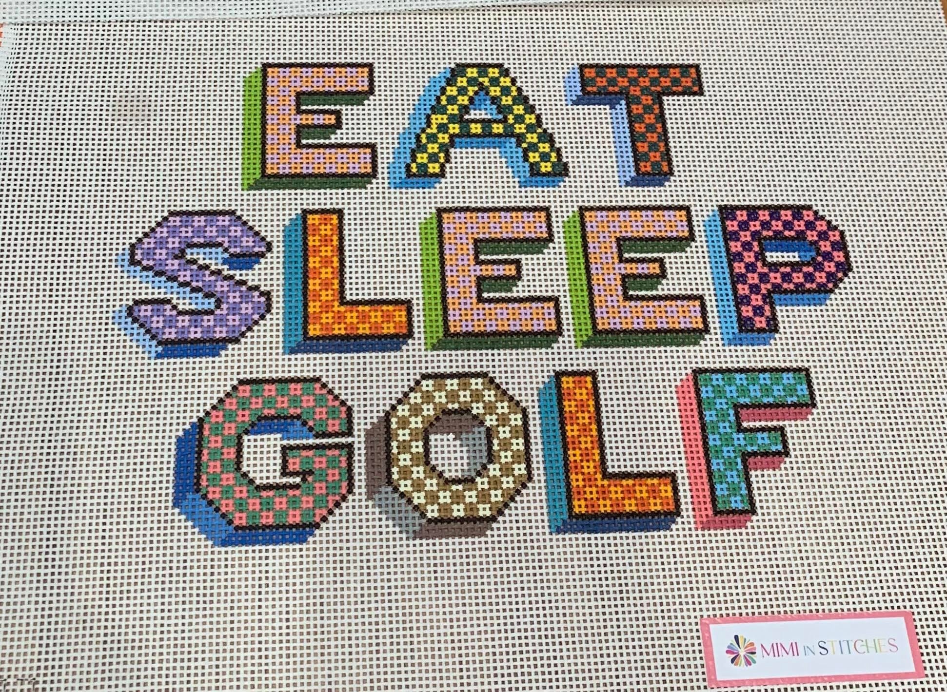Mimi In Stitches Eat Sleep Golf