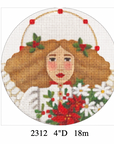 Melissa Shirley 2312 Bouquet Angel Ornament