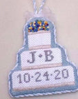 JCB Stitches Wedding Cake  Jinny JCB-06 Navy Border