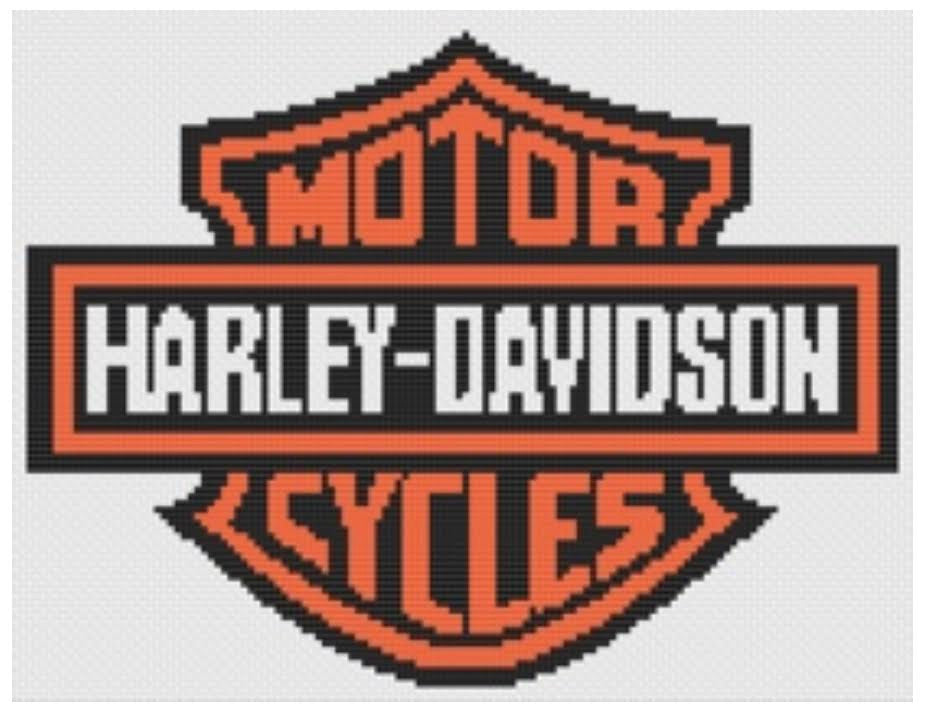 Five Chix Designs M002 Harley - Black and Orange