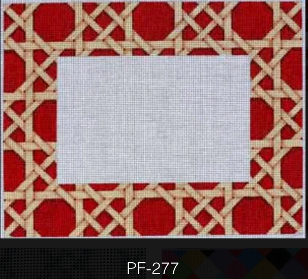 Associated Talents PF-277 Red/White Lattice Frame