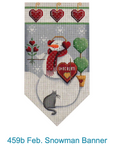 Rebecca Wood 459B February Snowman Banner