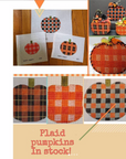 Patty Paints H38 Small Plaid Pumpkin 18 mesh
