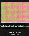 Kate Dickerson INSPCC-26 Fuchsia & Lime Houndstooth Insert