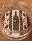 Ann Kaye AOK92 4" Bottle of Red Round