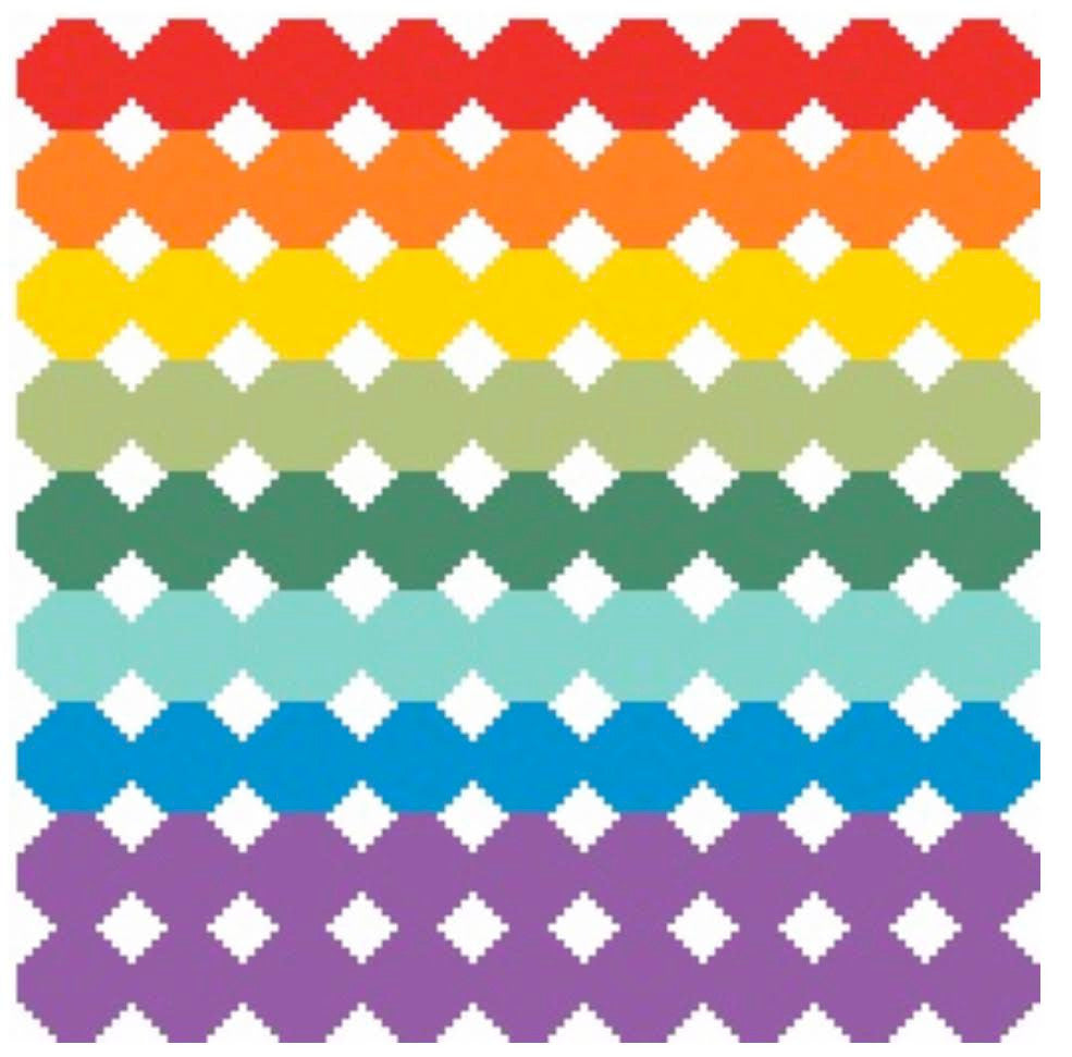 Five Chix Designs G001 Rainbow Circles