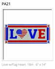 Pepperberry PA21 Love with Flag Heart