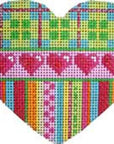 Associated Talents HE801 plaid/Hearts/Stripes Heart