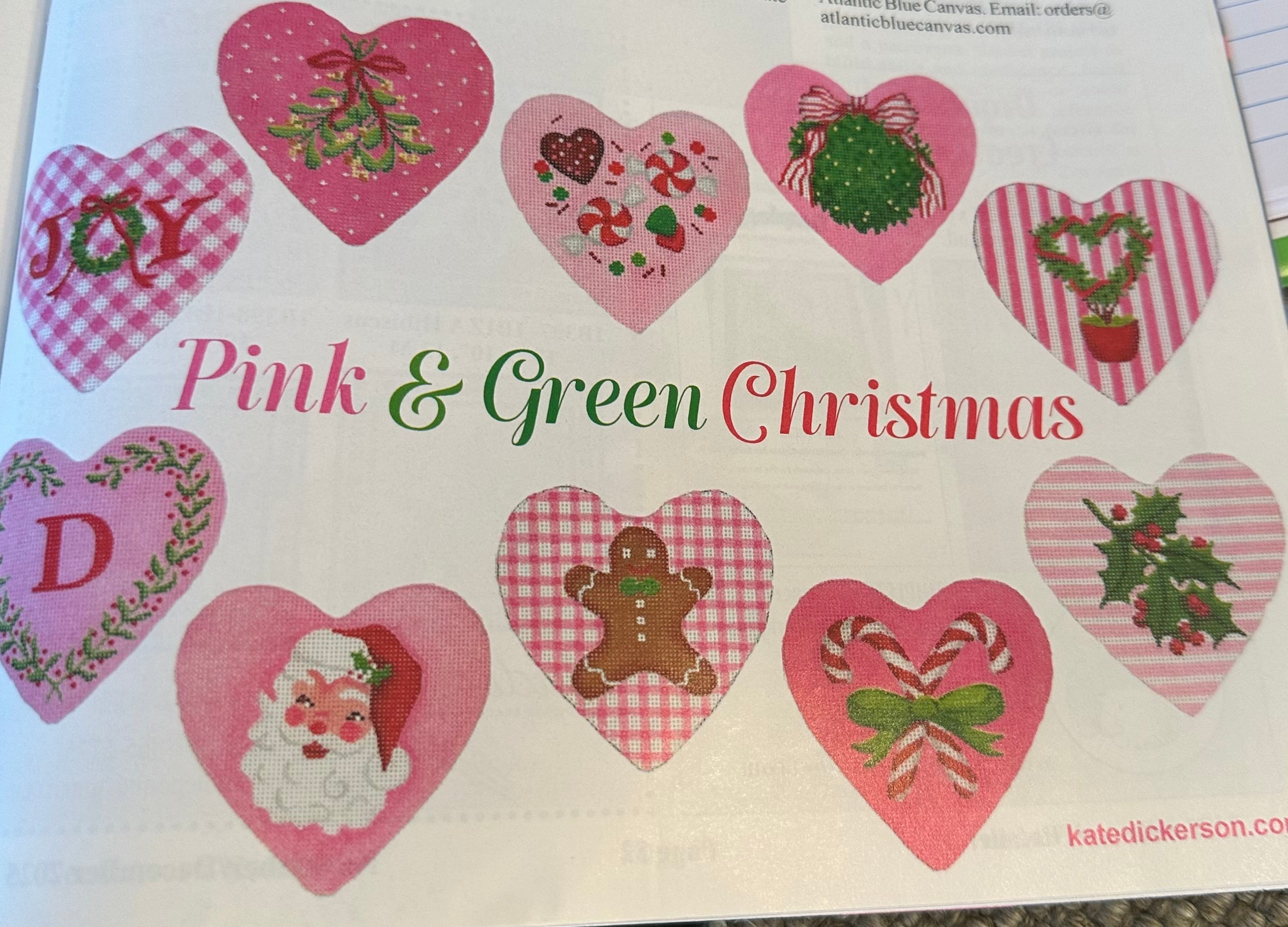 Kate Dickerson Pink & Green Christmas