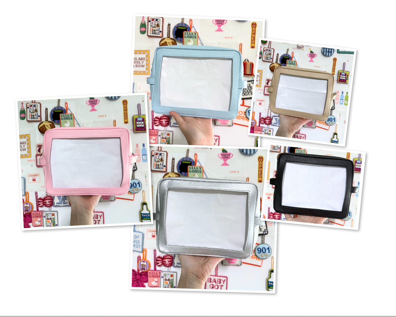 Threaded and Tipsy Self Finishing Leather Pouch