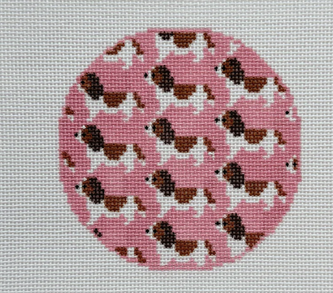 Mopsey Designs Green Heart Dog and Cat Rounds